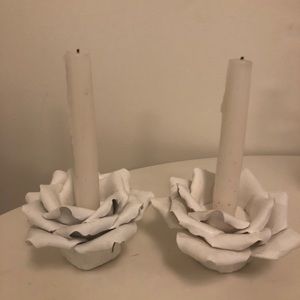 Rose Flower Candle Holder